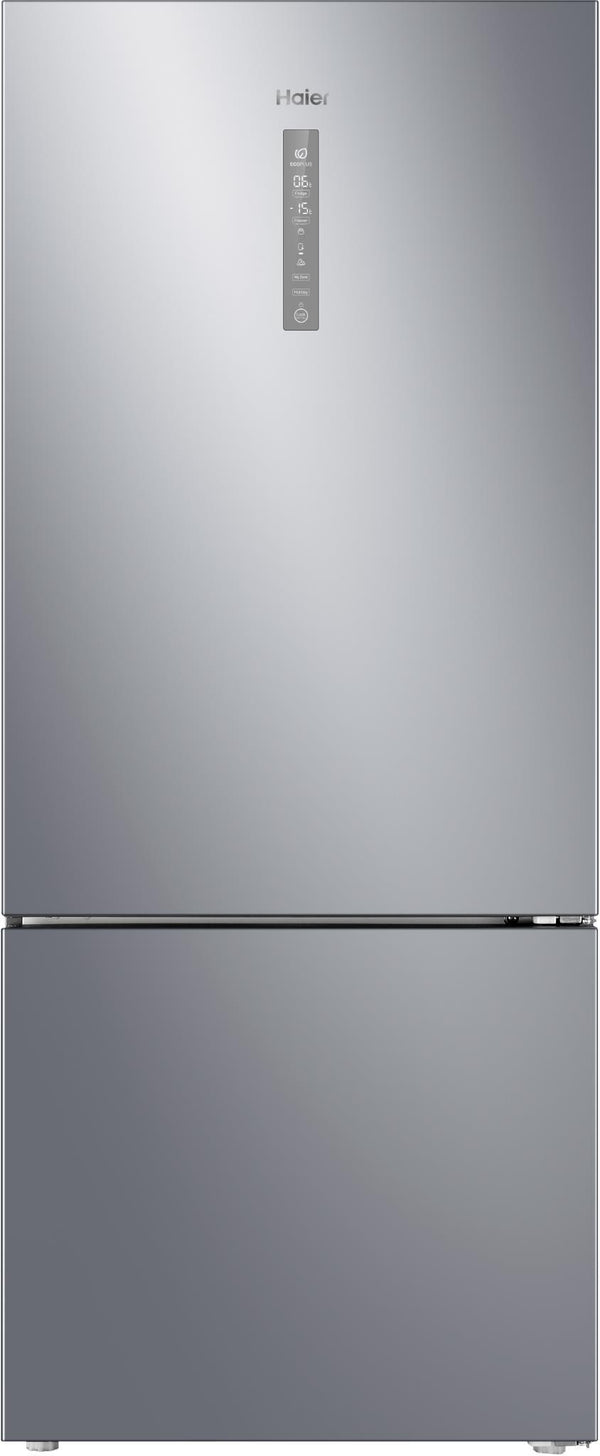  Haier hrf450bs2 419l bottom mount fridge (stainless steel)