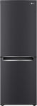 Lg 306l bottom mount fridge (matte black)