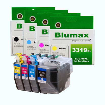 4 Pack Blumax Alternative Ink Cartridges for Brother LC-3319XL
