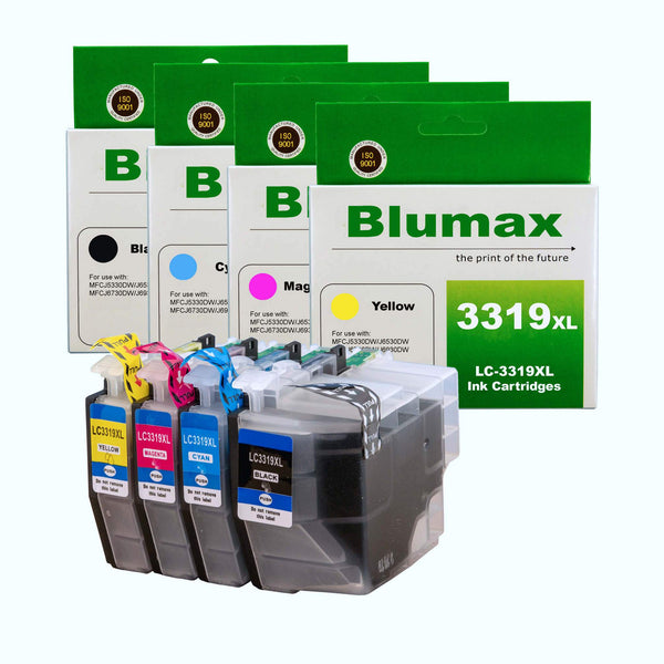  4 Pack Blumax Alternative Ink Cartridges for Brother LC-3319XL