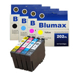 4 Pack Blumax Alternative Ink Cartridges for Epson 202XL