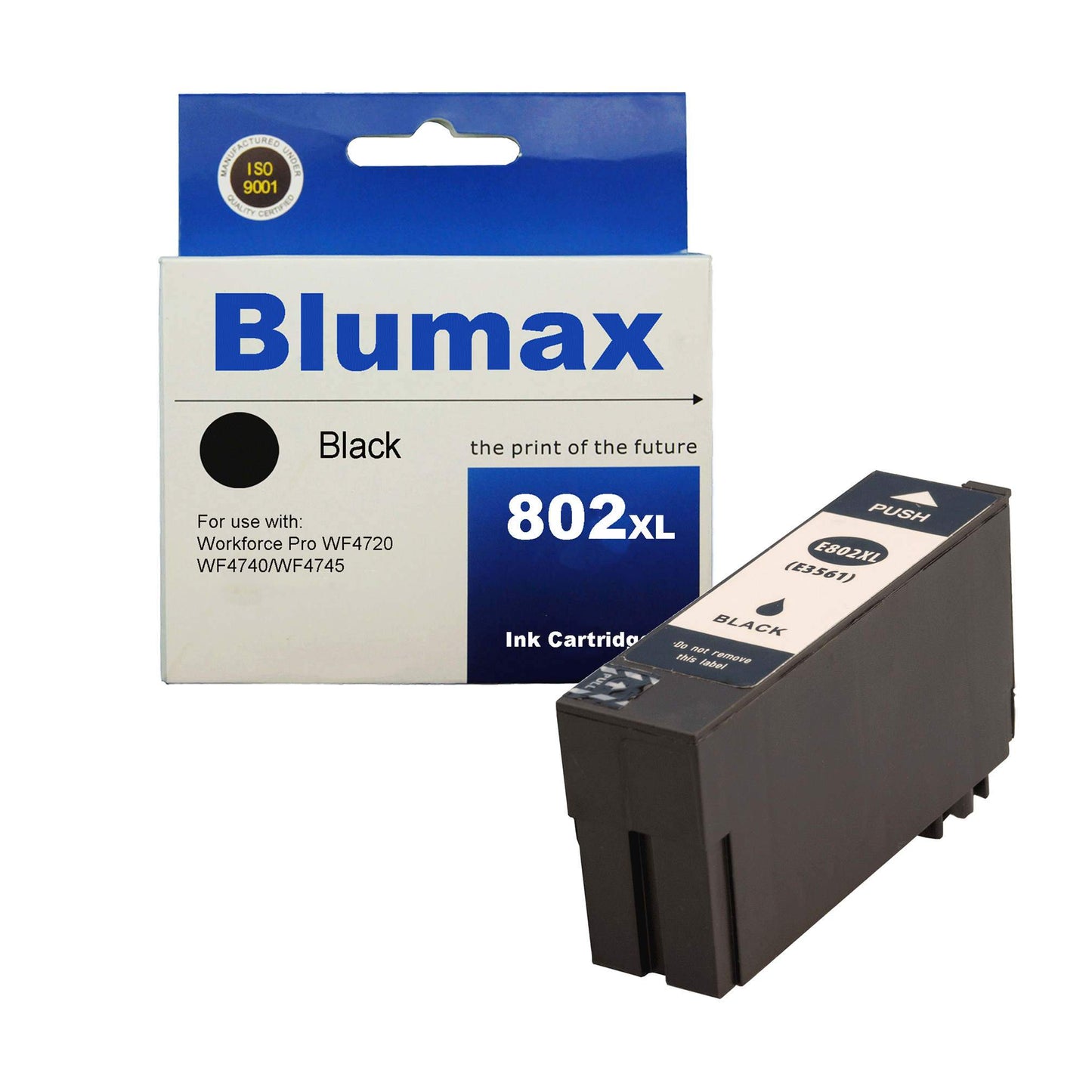 4 Pack Blumax Alternative for Epson 802XL Ink Cartridges
