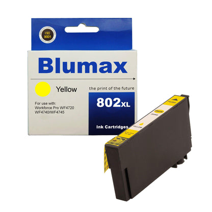 4 Pack Blumax Alternative for Epson 802XL Ink Cartridges
