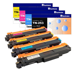 4 Pack Blumax Alternative Toner Cartridges for Brother TN-253/TN257
