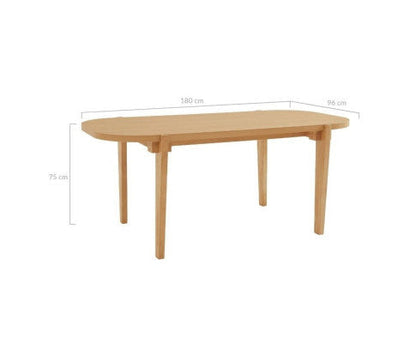 6 Seater Farmhouse Dining Table-Oak
