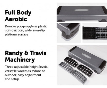 Adjustable Aerobic Step Gym Exercise Fitness Workout - Melbourne Home & Living