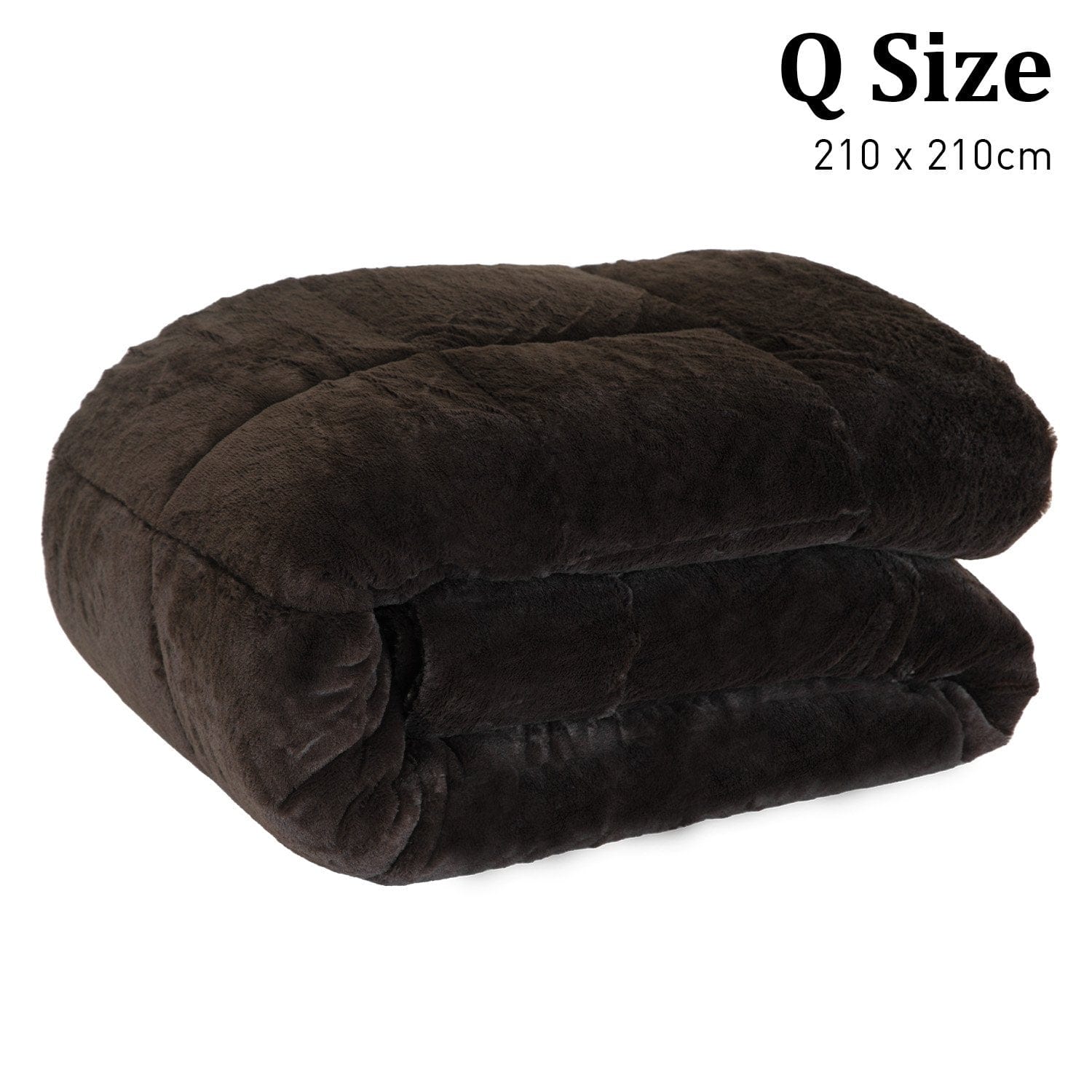 600GSM Faux Mink Comforter Quilt Duvet Doona - Queen