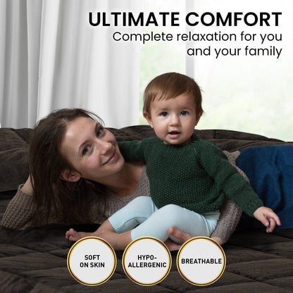 600GSM Faux Mink Comforter Quilt Duvet Doona - Queen