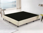King Ensemble Bed Base Platinum Natural Sand Linen Fabric