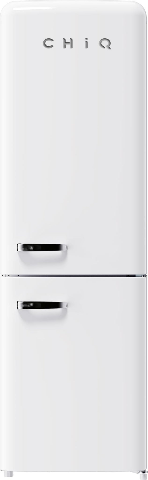 Chiq 231l retro style bottom mount fridge (white)
