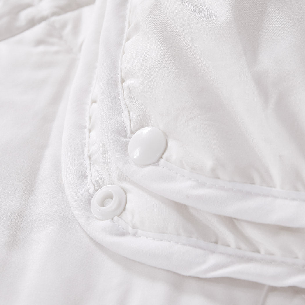 100% Wool Quilt 2-Piece 400/600GSM Doona Duvet Down Winter Summer Single