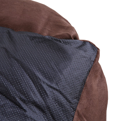 Pet Bed Mattress Dog Cat Pad Mat Puppy Cushion Soft Warm Washable 2XL Brown