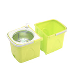 Spin Mop Bucket Set 360Â° Spinning Stainless Steel Rotating Wet Dry Microfiber AU