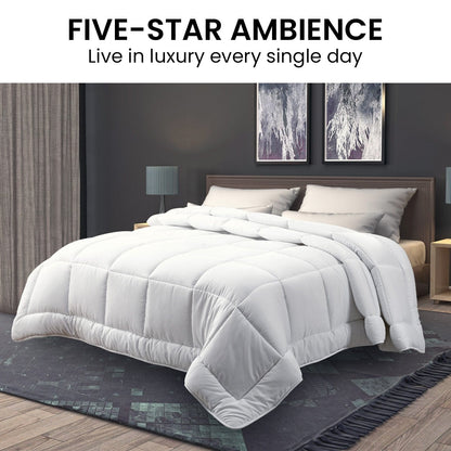700GSM Goose Down Feather Comforter Doona - Queen/King/Super King