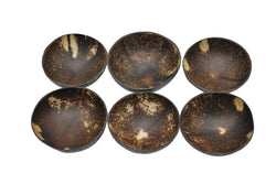Set of 6 Coconut Wood Bowl