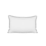 75 x 50cm Pillow with Duck Feather Standard Pillow Cotton Cover Twin Pack