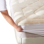 Mattress Topper 100% Wool Underlay Reversible Mat Pad Protector King