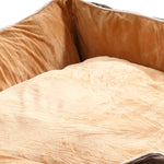 Pet Bed Mattress Dog Cat Pad Mat Puppy Cushion Soft Warm Washable 2XL Brown