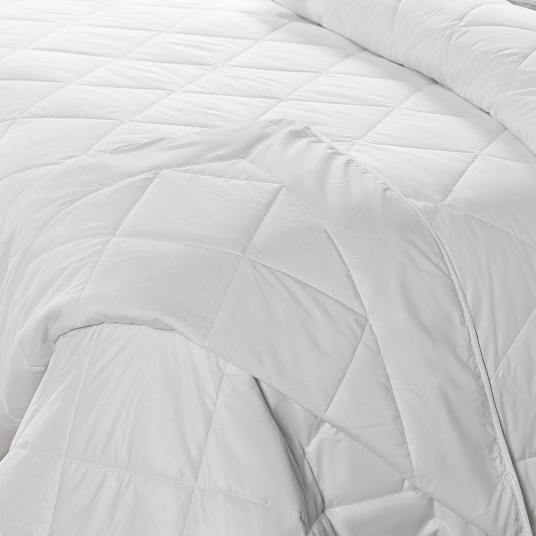 100% Wool Quilt 2-Piece 400/600GSM Doona Duvet Down Winter Summer Double