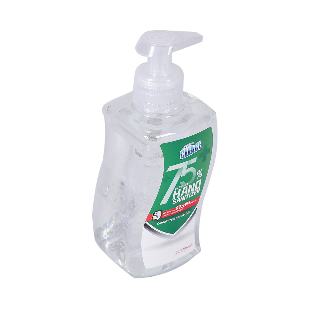 Cleace 1x Hand Sanitiser Sanitizer Instant Gel Wash 75% Alcohol 295ML