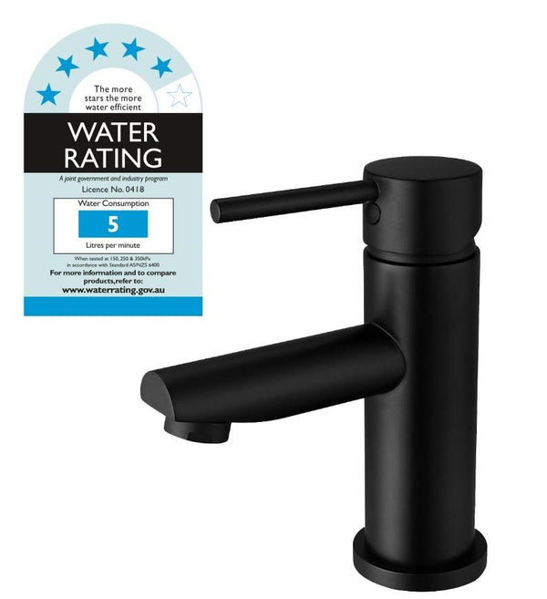  Basin Mixer Tap Faucet Electroplated Matte Black Finish