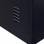 2-Door Locker for Office Home Storage Black