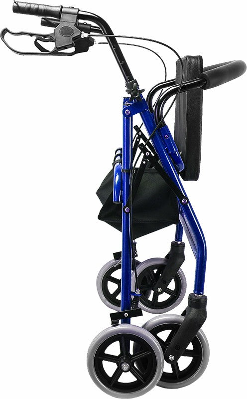 Rollator Walker Walking Frame With Wheels Blue
