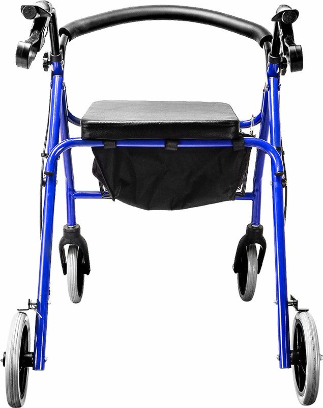 Rollator Walker Walking Frame With Wheels Blue