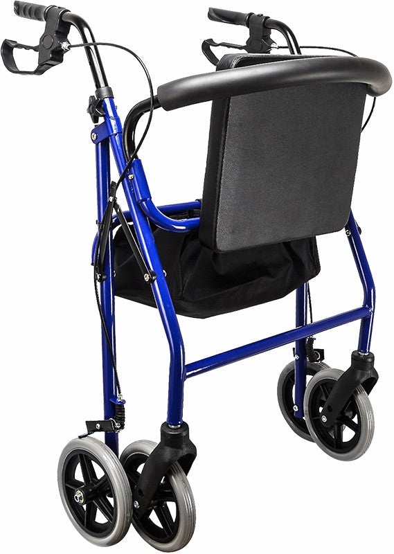 Rollator Walker Walking Frame With Wheels Blue
