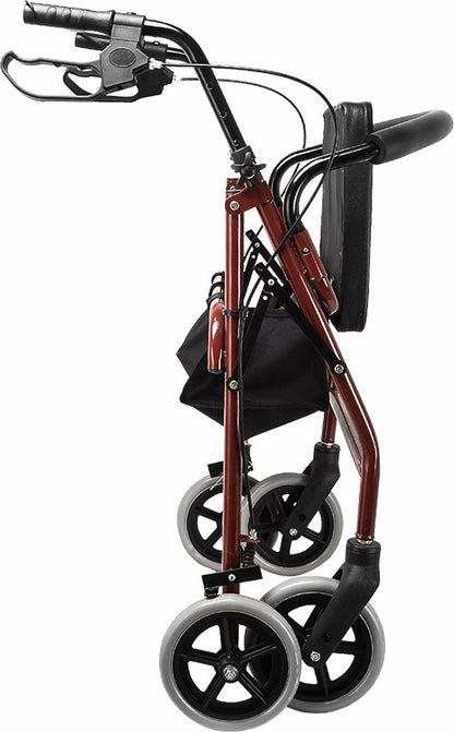 Rollator Walker Walking Frame With Wheels Red