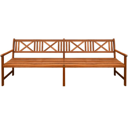 Garden Bench 240 cm Solid Acacia Wood