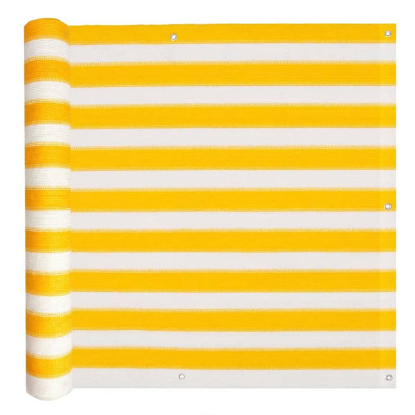  Balcony Screen HDPE Yellow and White