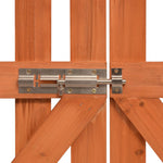 Garden Arch with Gate Solid Wood