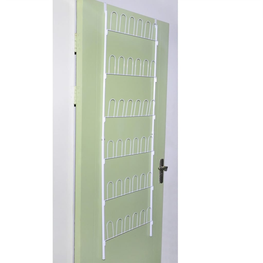 18 Pairs Shoe Racks 2 pcs Steel White