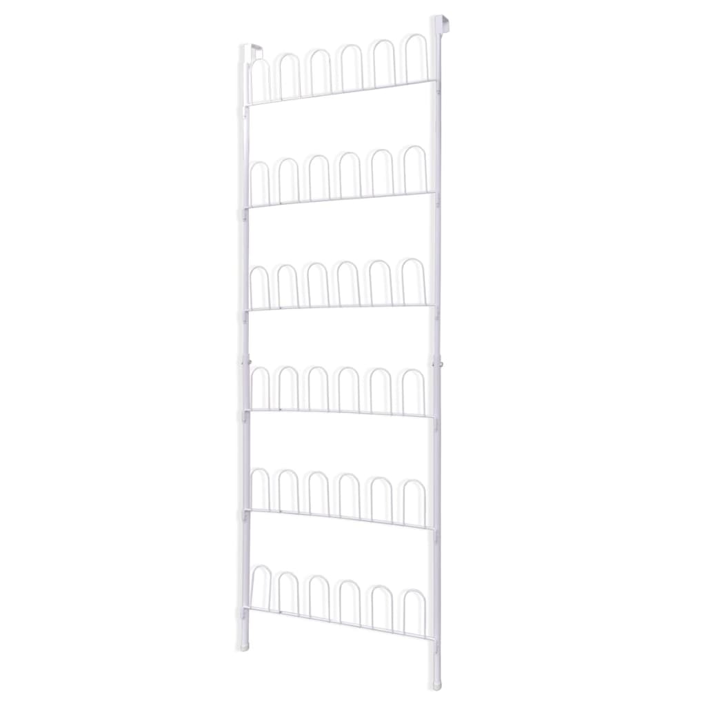 18 Pairs Shoe Racks 2 pcs Steel White