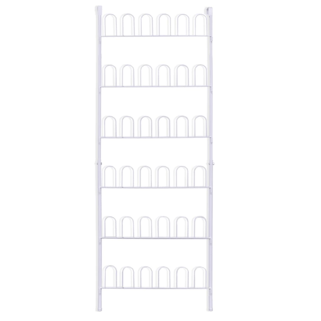 18 Pairs Shoe Racks 2 pcs Steel White