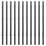 Chain Link Fence with Spike Anchors- Grey