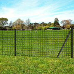 Euro Fence Steel 25x1.5 m Grey