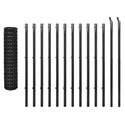 Euro Fence Steel 25x1.2 m Grey