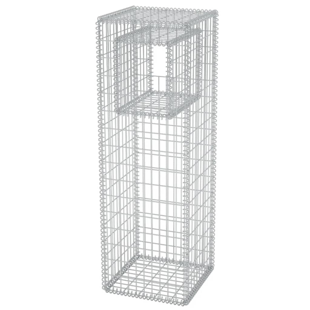 Gabion Basket Post/Planter Steel 50x50x160 cm