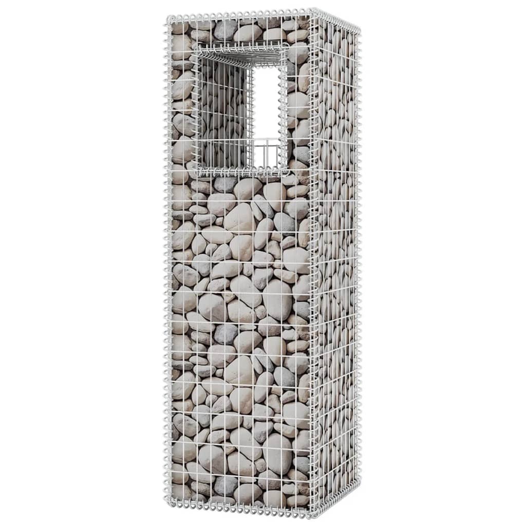 Gabion Basket Post/Planter Steel 50x50x160 cm