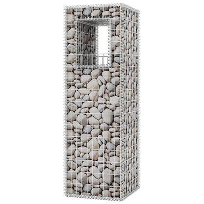 Gabion Basket Post/Planter Steel 50x50x160 cm