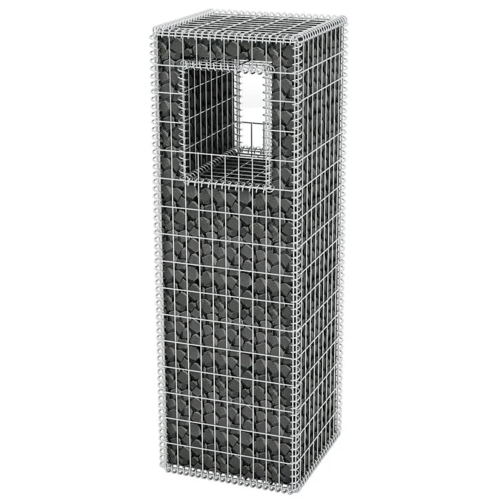 Gabion Basket Post/Planter Steel 50x50x160 cm