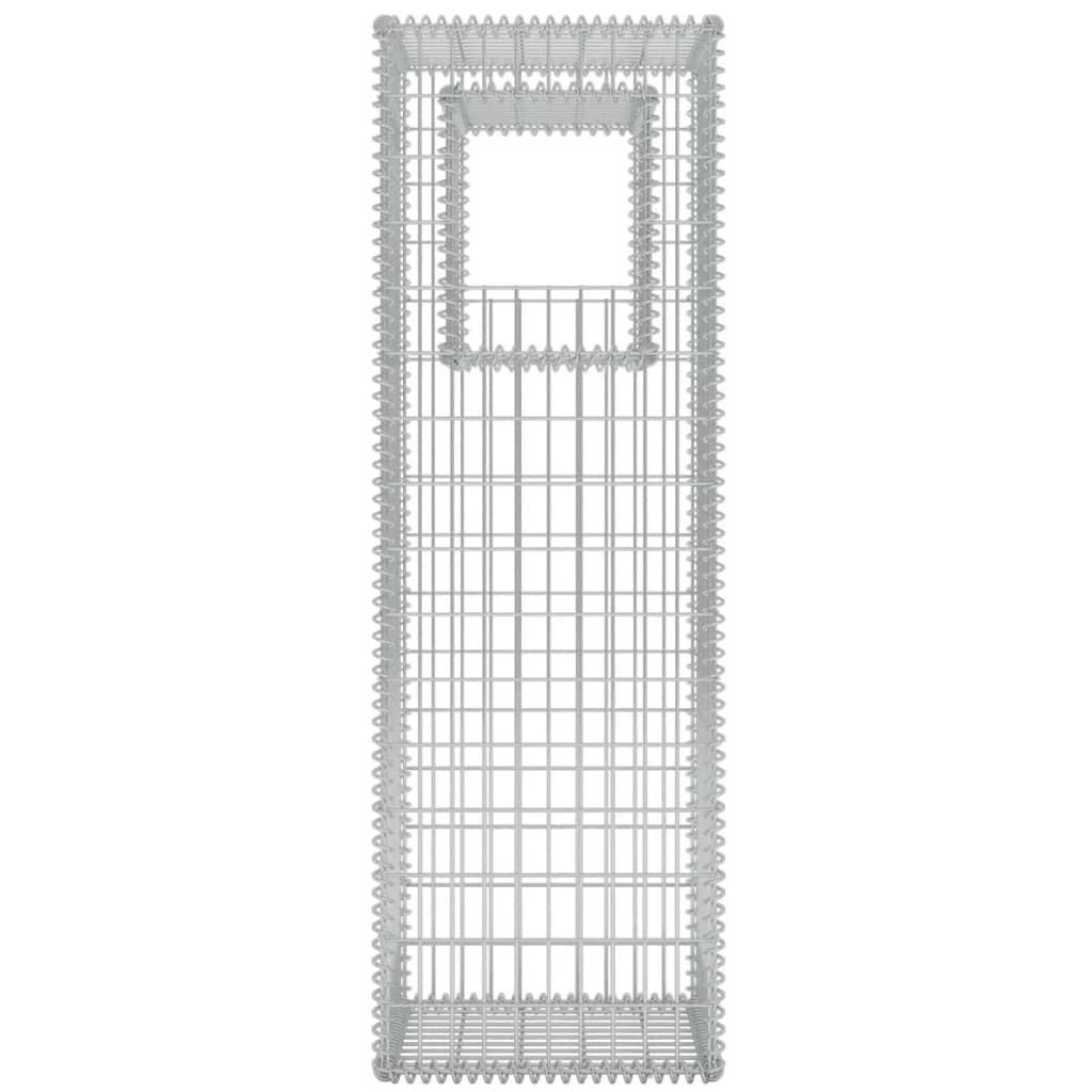 Gabion Basket Post/Planter Steel 50x50x160 cm