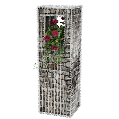 Gabion Basket Post/Planter Steel 50x50x160 cm