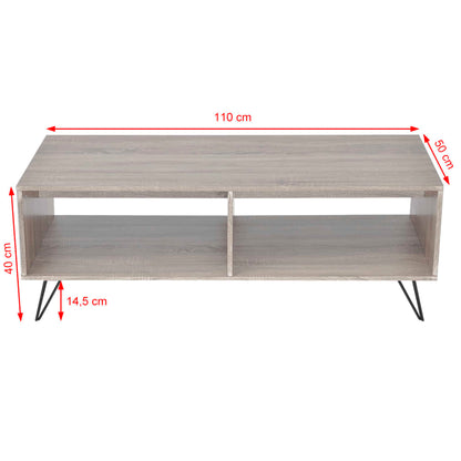 Tv Cabinet/Coffee Table 110X50X40 Cm Grey