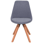 Dining Chairs 2 pcs Light Grey Fabric