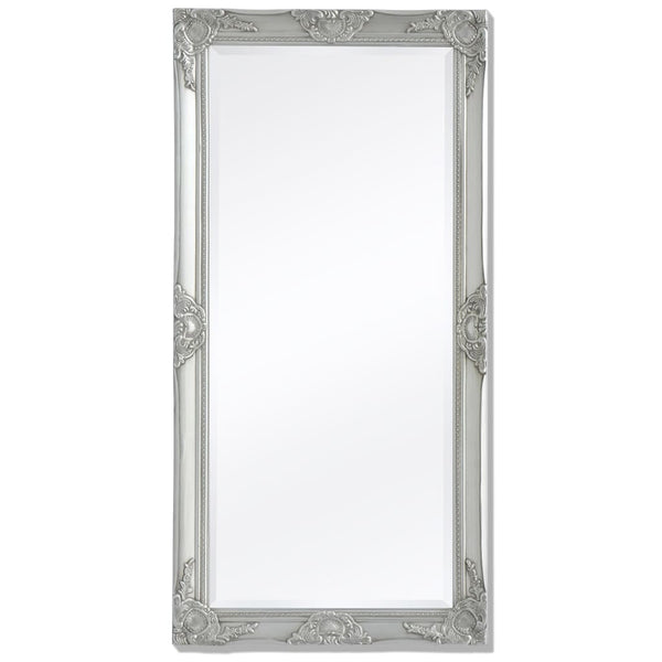 Wall Mirror  Baroque Style  Silver