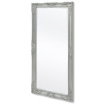 Wall Mirror  Baroque Style  Silver