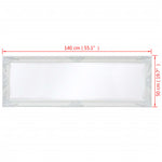 Wall Mirror Baroque Style White